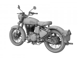 royal enfield classic battle green 2016 Modelo 3D