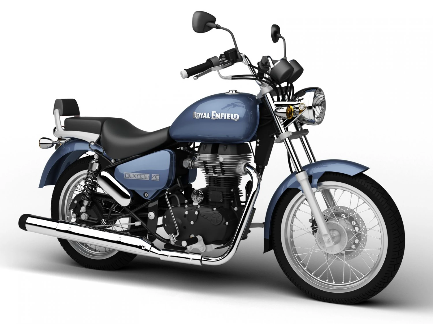 royal enfield thunderbird 500 2016 3D Model .c4d .max .obj .3ds .fbx .stl .blend