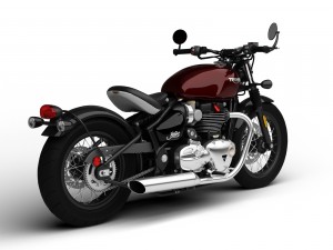 triumph bonneville bobber 2017 3D 모델