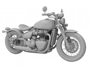 triumph bonneville bobber 2017 3D 모델