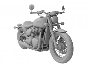 triumph bonneville bobber 2017 3D 모델