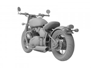 triumph bonneville bobber 2017 3D 모델