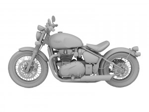 triumph bonneville bobber 2017 3D 모델