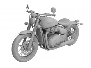 triumph bonneville bobber 2017 3D 모델