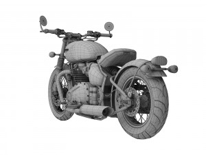 triumph bonneville bobber 2017 3D 모델
