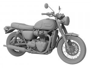 triumph bonneville t100 2017 Modelo 3D