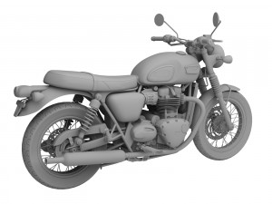 triumph bonneville t100 2017 Modelo 3D