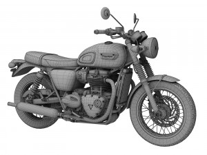 triumph bonneville t100 2017 Modelo 3D