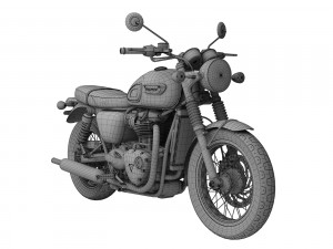 triumph bonneville t100 2017 Modelo 3D