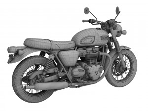 triumph bonneville t100 2017 Modelo 3D