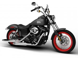 Harley-Davidson FXDB Dyna Street Bob 2013 Modelo 3D