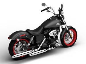 harley-davidson fxdb dyna street bob 2013 3D Model