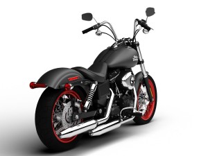 harley-davidson fxdb dyna street bob 2013 3D Model