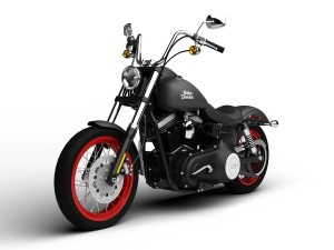 harley-davidson fxdb dyna street bob 2013 3D Model