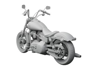 harley-davidson fxdb dyna street bob 2013 3D Model