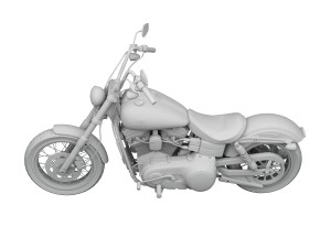 harley-davidson fxdb dyna street bob 2013 3D Model
