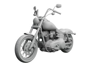 harley-davidson fxdb dyna street bob 2013 3D Model