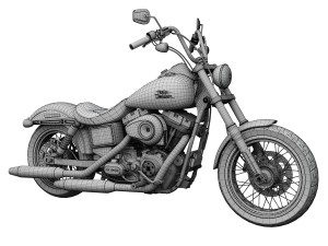 harley-davidson fxdb dyna street bob 2013 3D Model