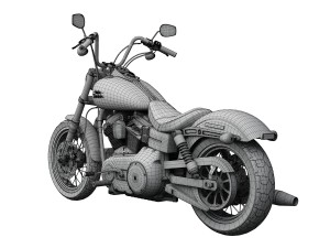 harley-davidson fxdb dyna street bob 2013 3D Model