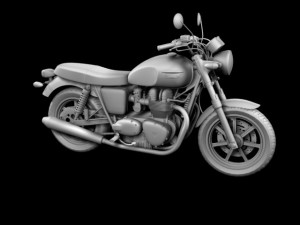 triumph bonneville se 2012 3D Model