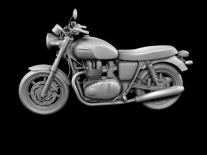 triumph bonneville se 2012 3D Model