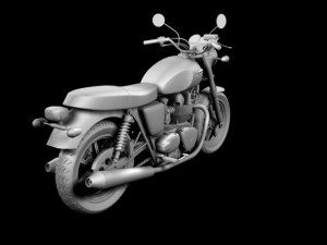 triumph bonneville se 2012 3D Model