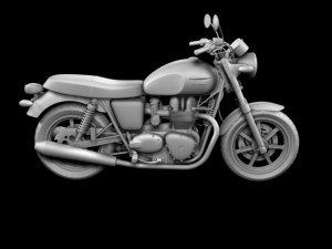 triumph bonneville se 2012 3D Model