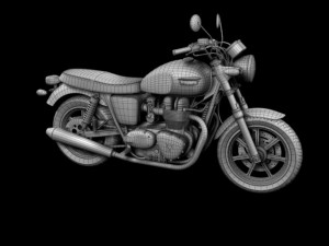 triumph bonneville se 2012 3D Model