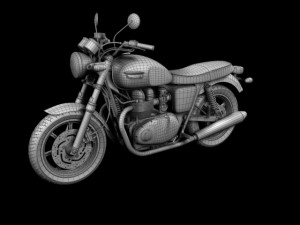 triumph bonneville se 2012 3D Model