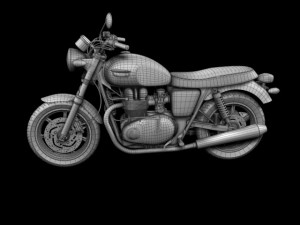 triumph bonneville se 2012 3D Model