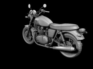 triumph bonneville se 2012 3D Model
