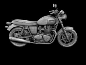 triumph bonneville se 2012 3D Model