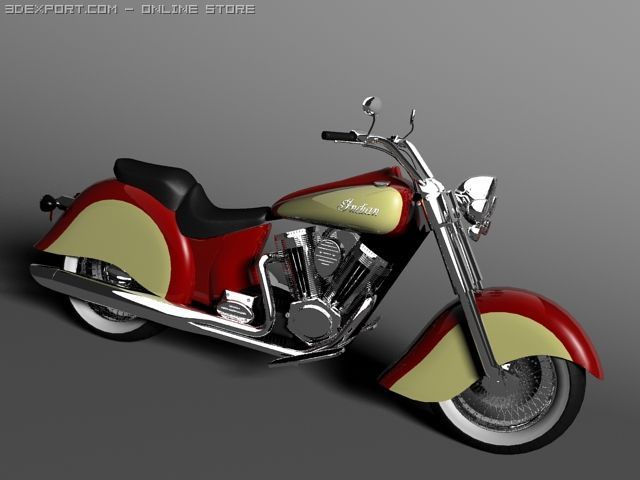 indian chief vintage 2009 3D Model .c4d .max .obj .3ds .fbx .stl .blend 