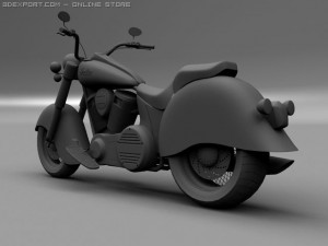 indian chief vintage 2009 3D Model