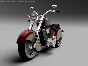 indian chief vintage 2009 3D Model