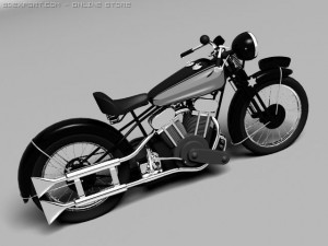 brough superior ss100 1938 3D Model