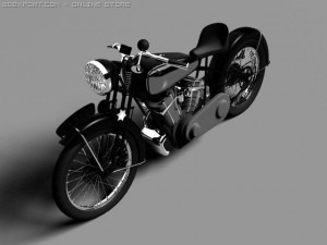 brough superior ss100 1938 3D Model