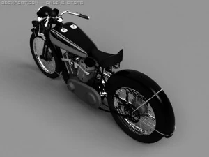 brough superior ss100 1938 3D Model