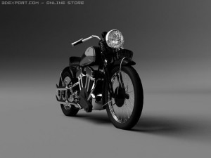 brough superior ss100 1938 3D Model