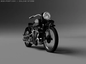 brough superior ss100 1938 3D Model