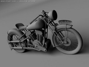 brough superior ss100 1938 3D Model