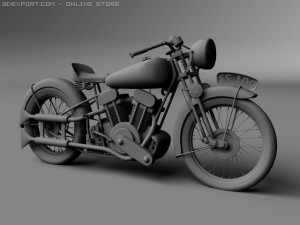 brough superior ss100 1938 3D Model