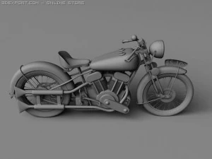 brough superior ss100 1938 3D Model