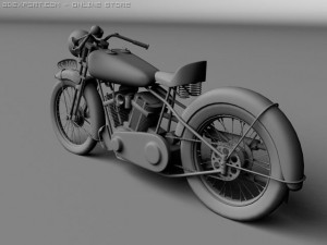 brough superior ss100 1938 3D Model