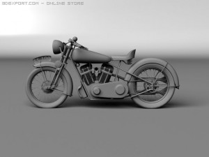brough superior ss100 1938 3D Model