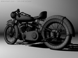 brough superior ss100 1938 3D Model