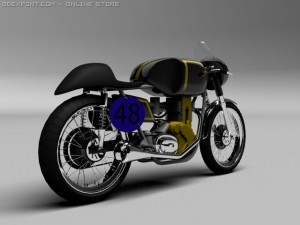 ajs 7r cafe racer 1954 3Dモデル