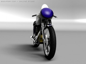 ajs 7r cafe racer 1954 3Dモデル