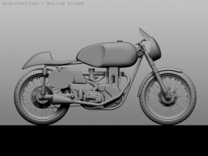 ajs 7r cafe racer 1954 3Dモデル