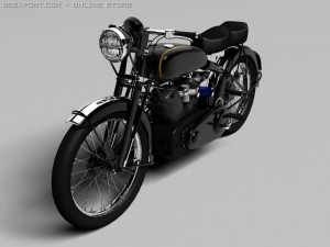 vincent black shadow 1950 Modello 3D